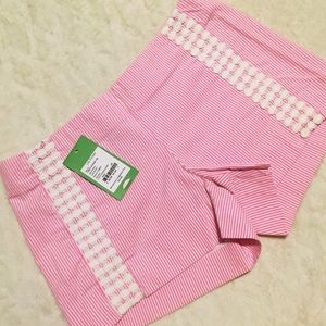 Lilly Pulitzer Liza Short in PB Pink Lucky Seersuc